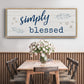 Simply Blessed - Floater Framed Canvas Print
