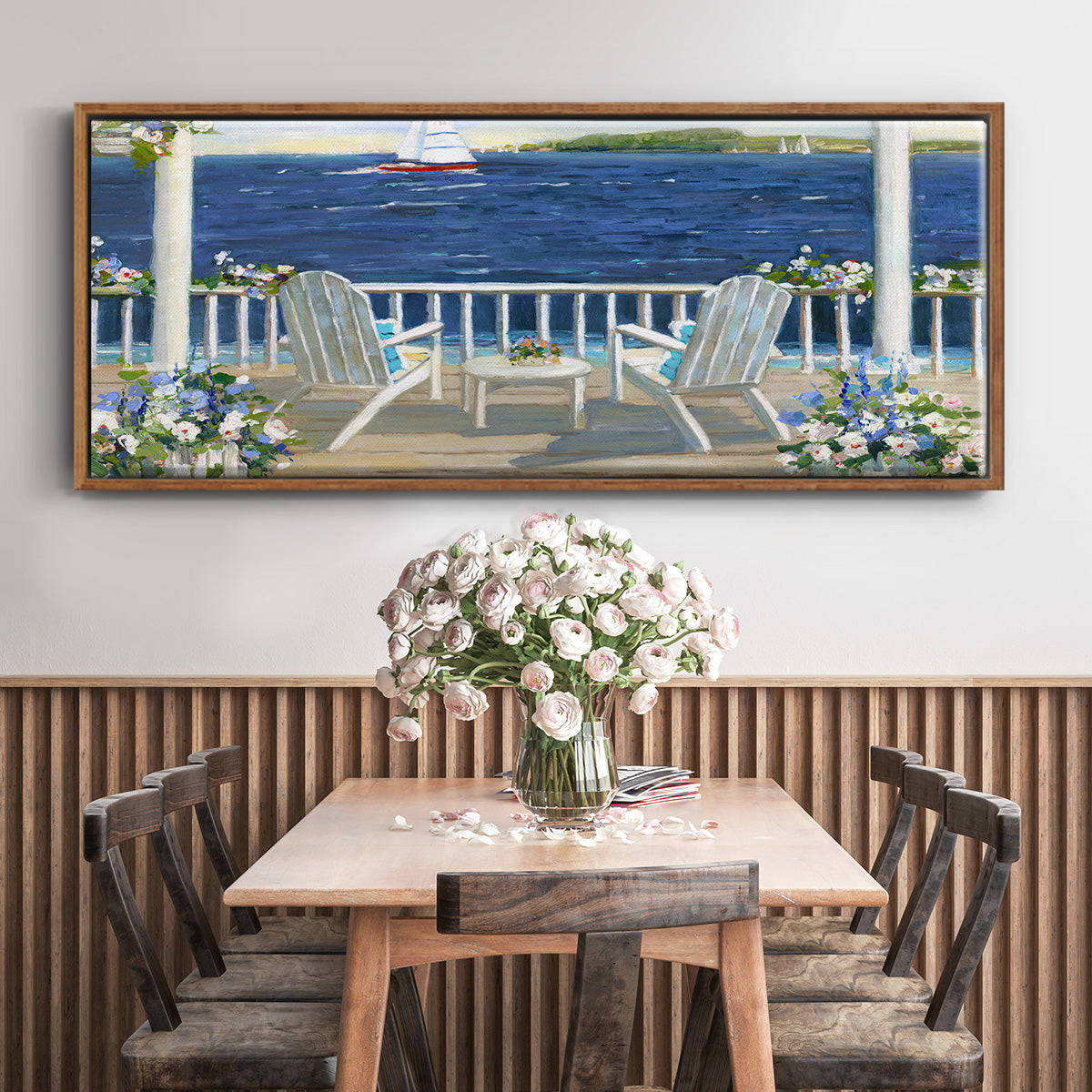 Summer Sail - Floater Framed Canvas Print