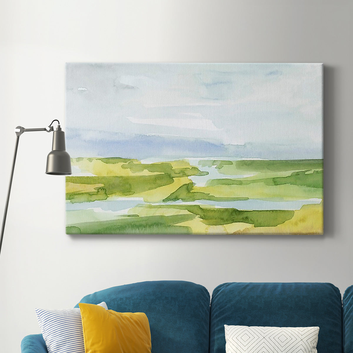 Watery Lowlands III Premium Gallery Wrapped Canvas - Ready to Hang