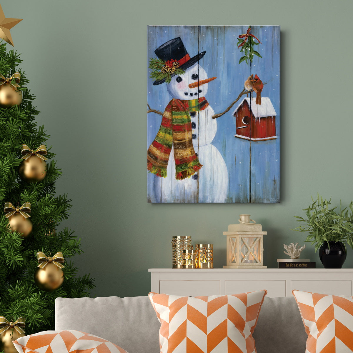 Winter Kisses Premium Gallery Wrapped Canvas - Ready to Hang