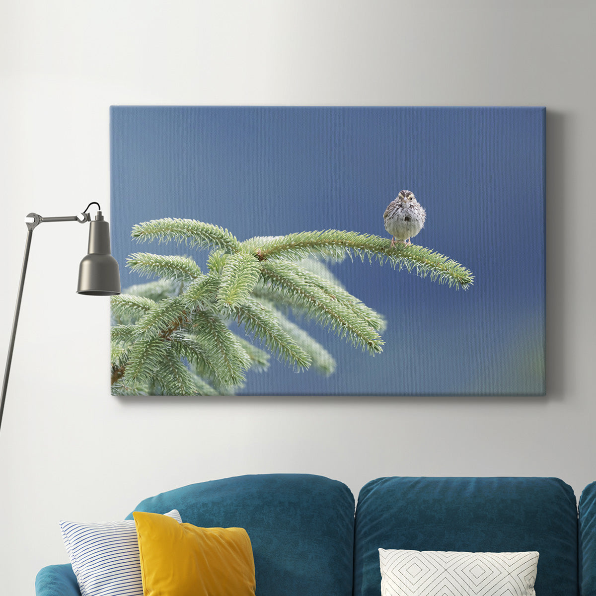 Evergreen Perch Premium Gallery Wrapped Canvas - Ready to Hang