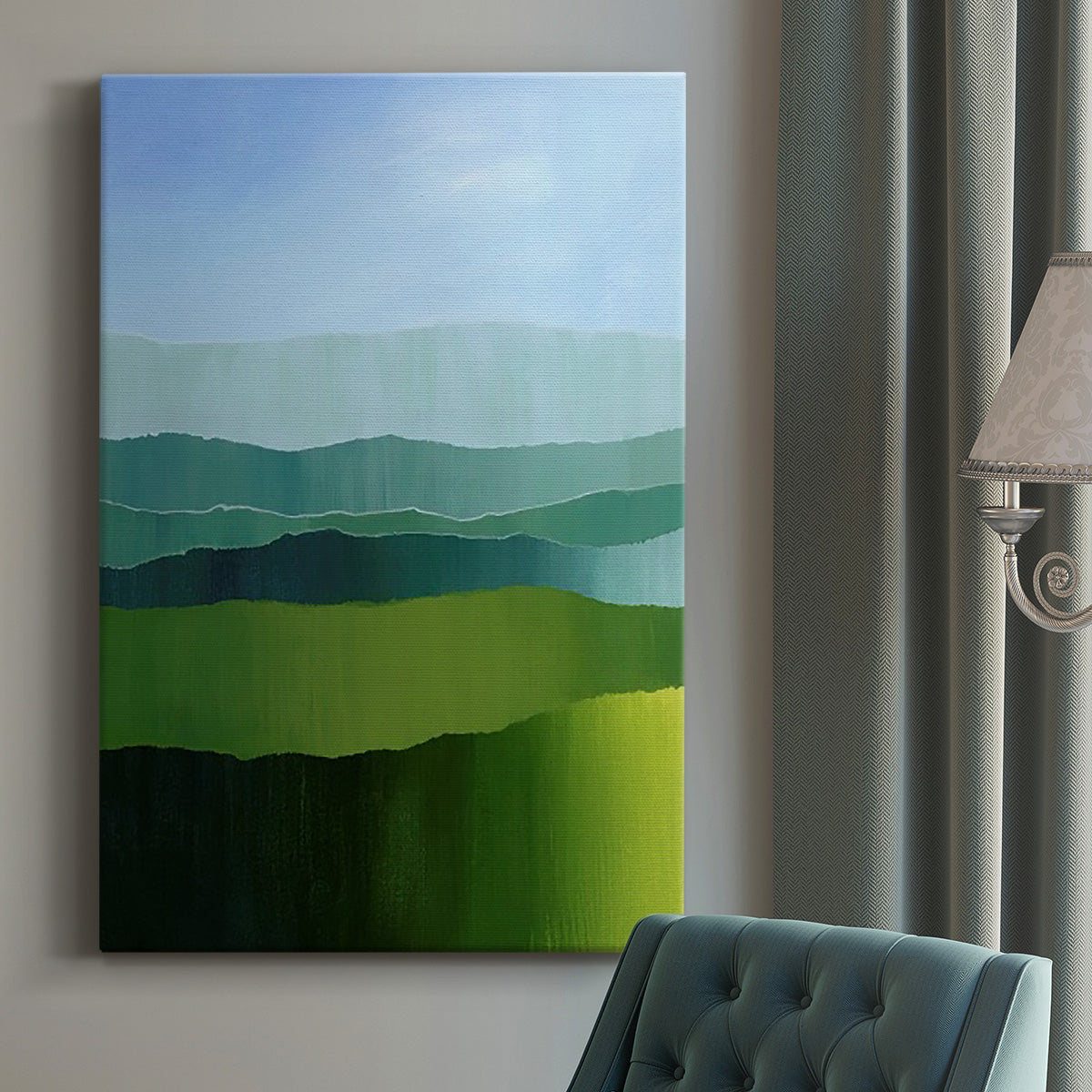 Blue Ridge Fade I Premium Gallery Wrapped Canvas - Ready to Hang