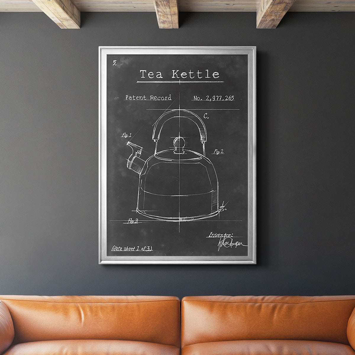 Morning Routine V - Modern Framed Canvas Print