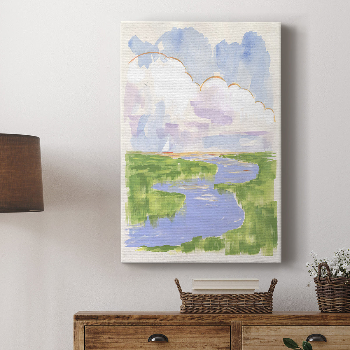 Low Country River Vista I - Canvas Art Print