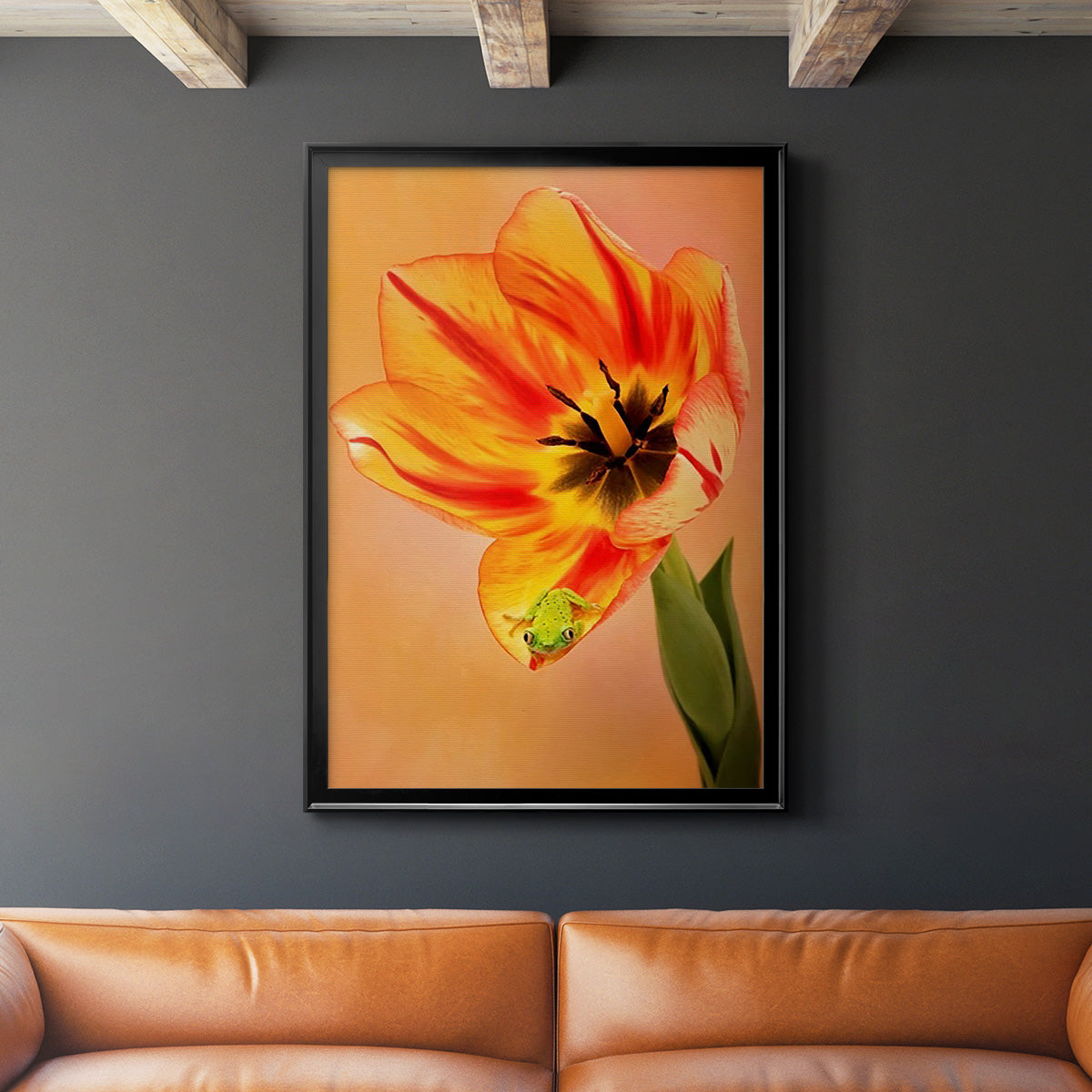 Hanging On VI - Modern Framed Canvas Print