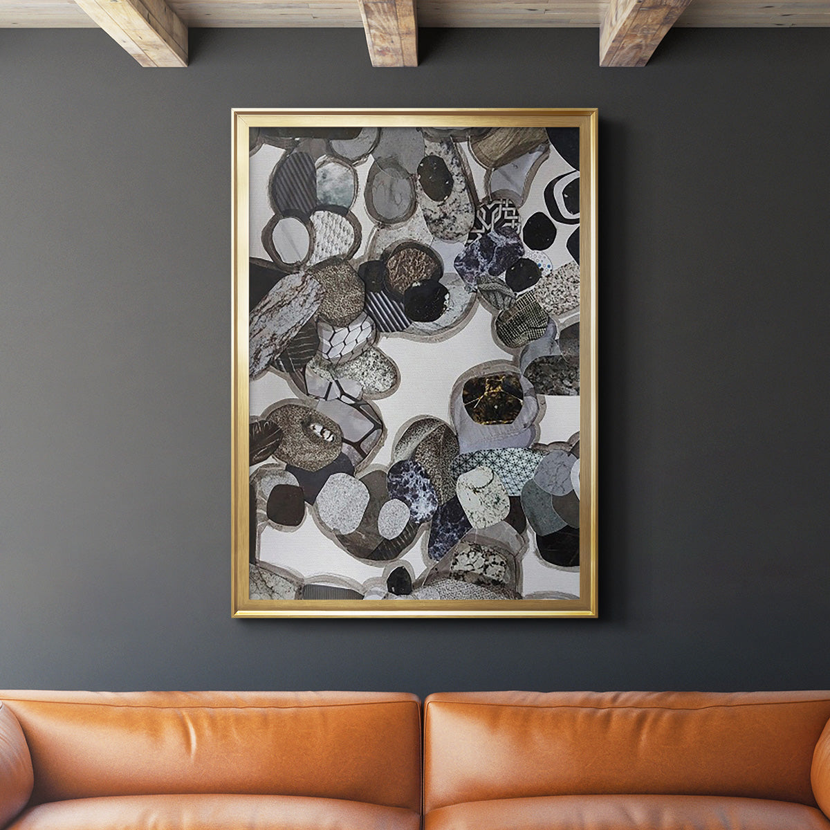 Egyptian Desert - Modern Framed Canvas Print
