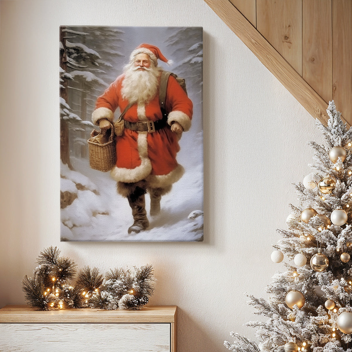 Warm Scarlet Serenade of Lantern - Canvas Art Print