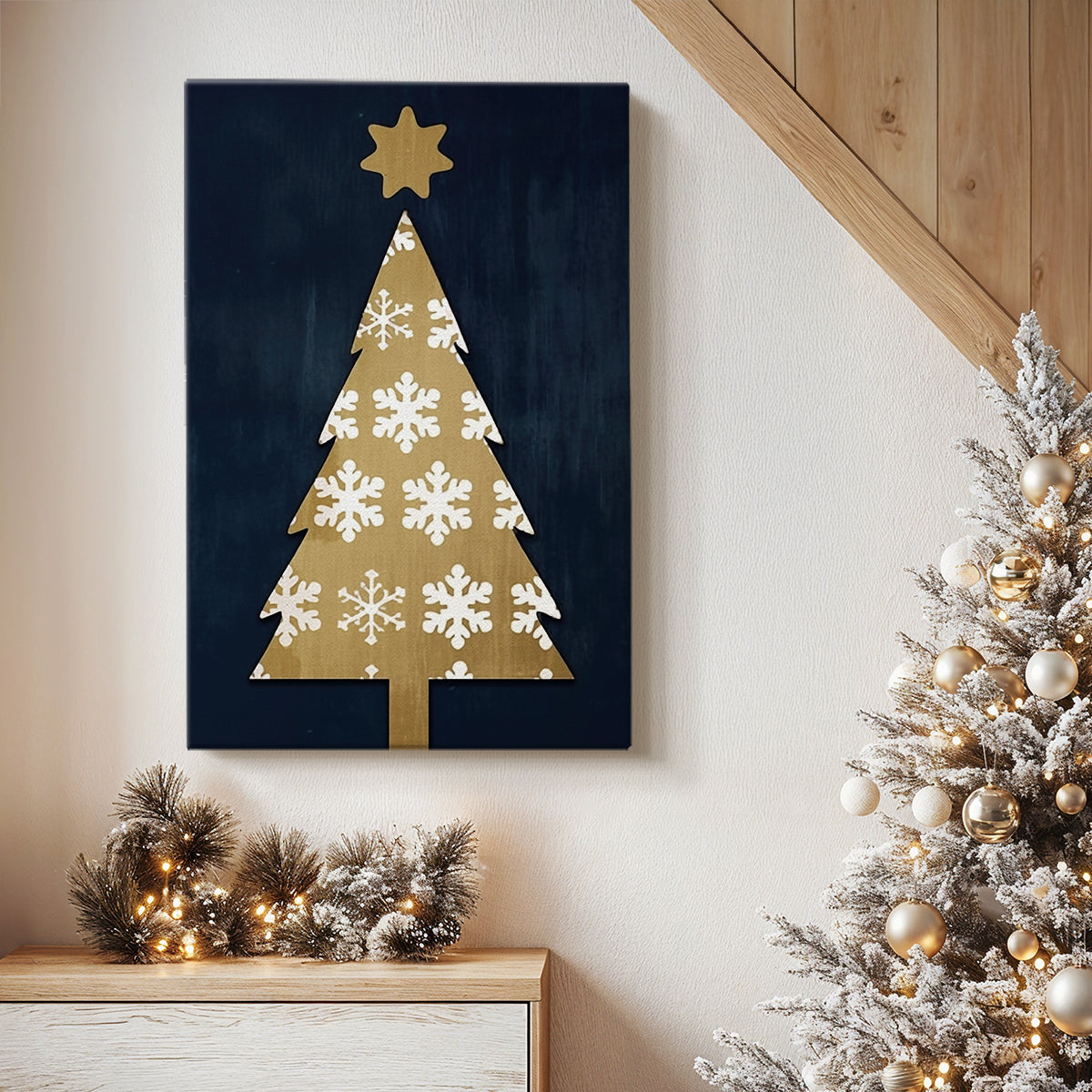 Wreath of Chalk Promise - Canvas Art Print