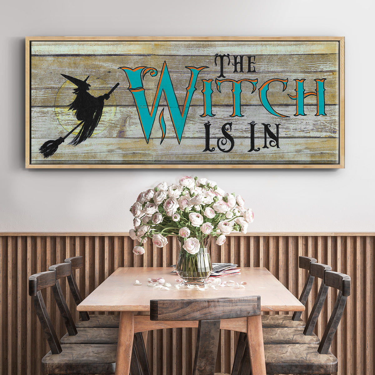 The Witch is in - Floater Framed Canvas Print