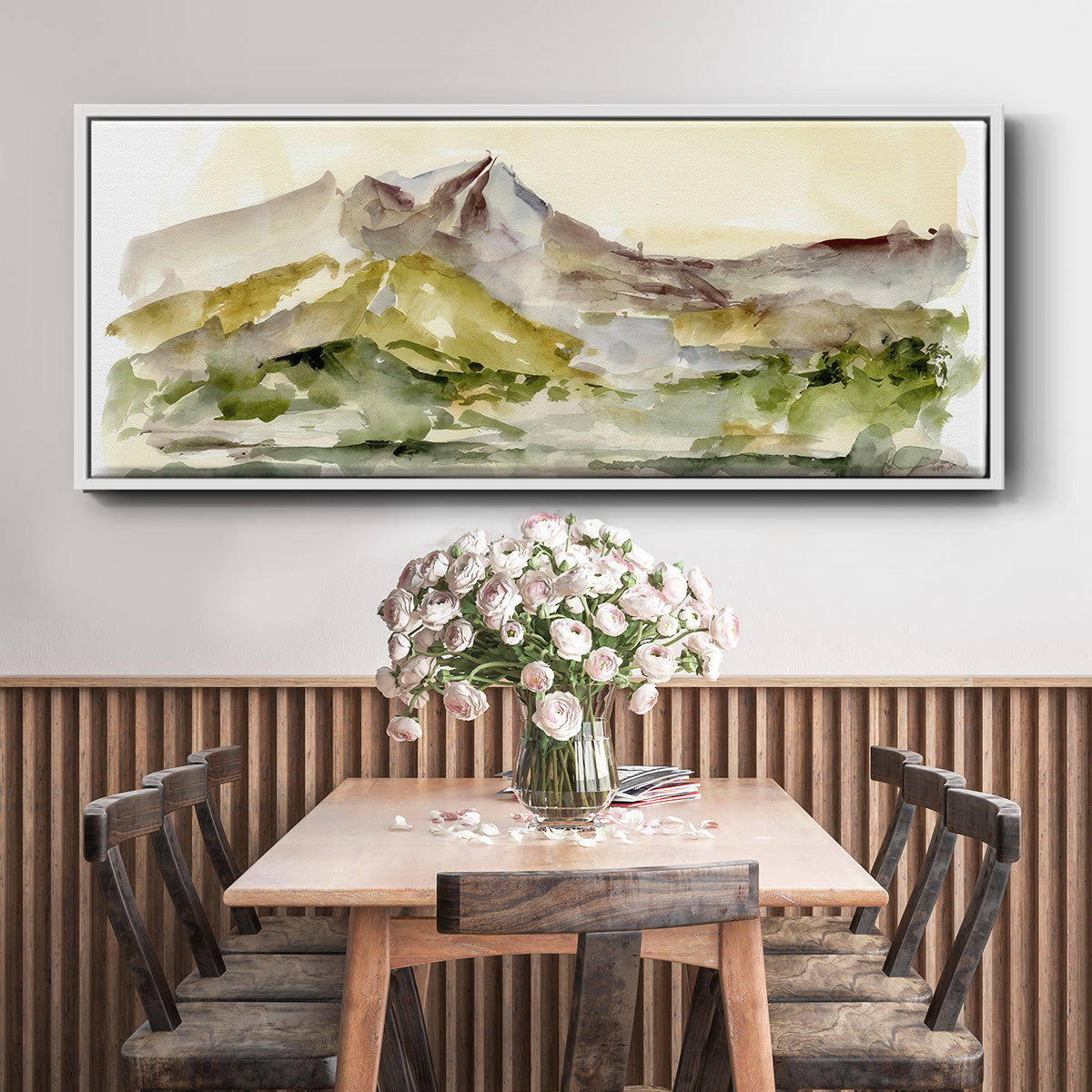 Plum Ridge I - Floater Framed Canvas Print