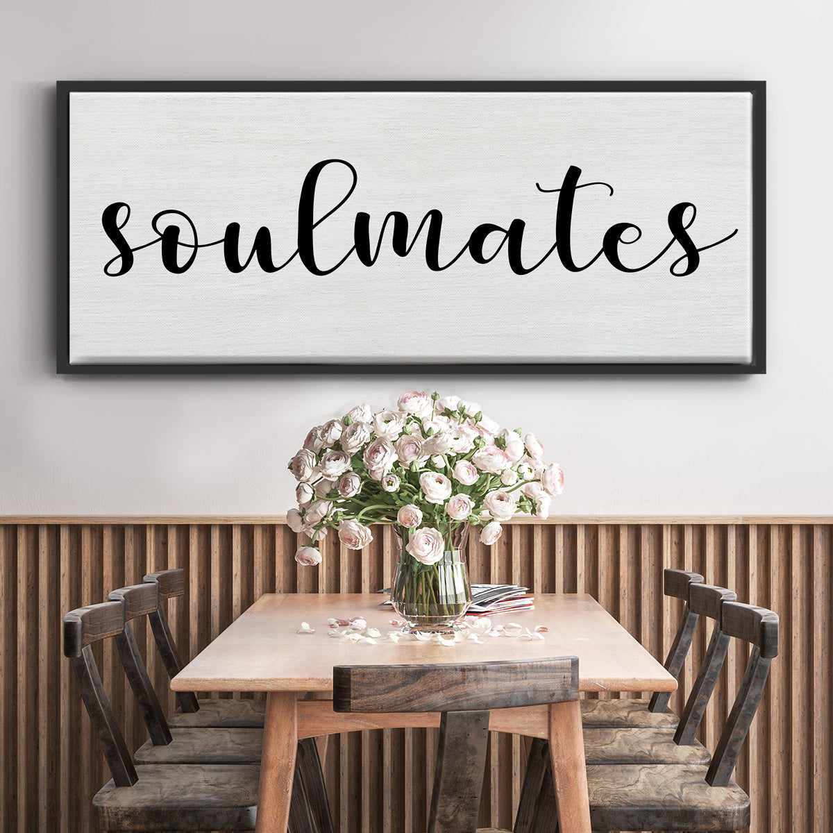 Soulmates - Floater Framed Canvas Print