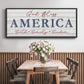God Bless America - Floater Framed Canvas Print