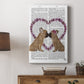 French Kiss and Flower Heart - Canvas Art Print