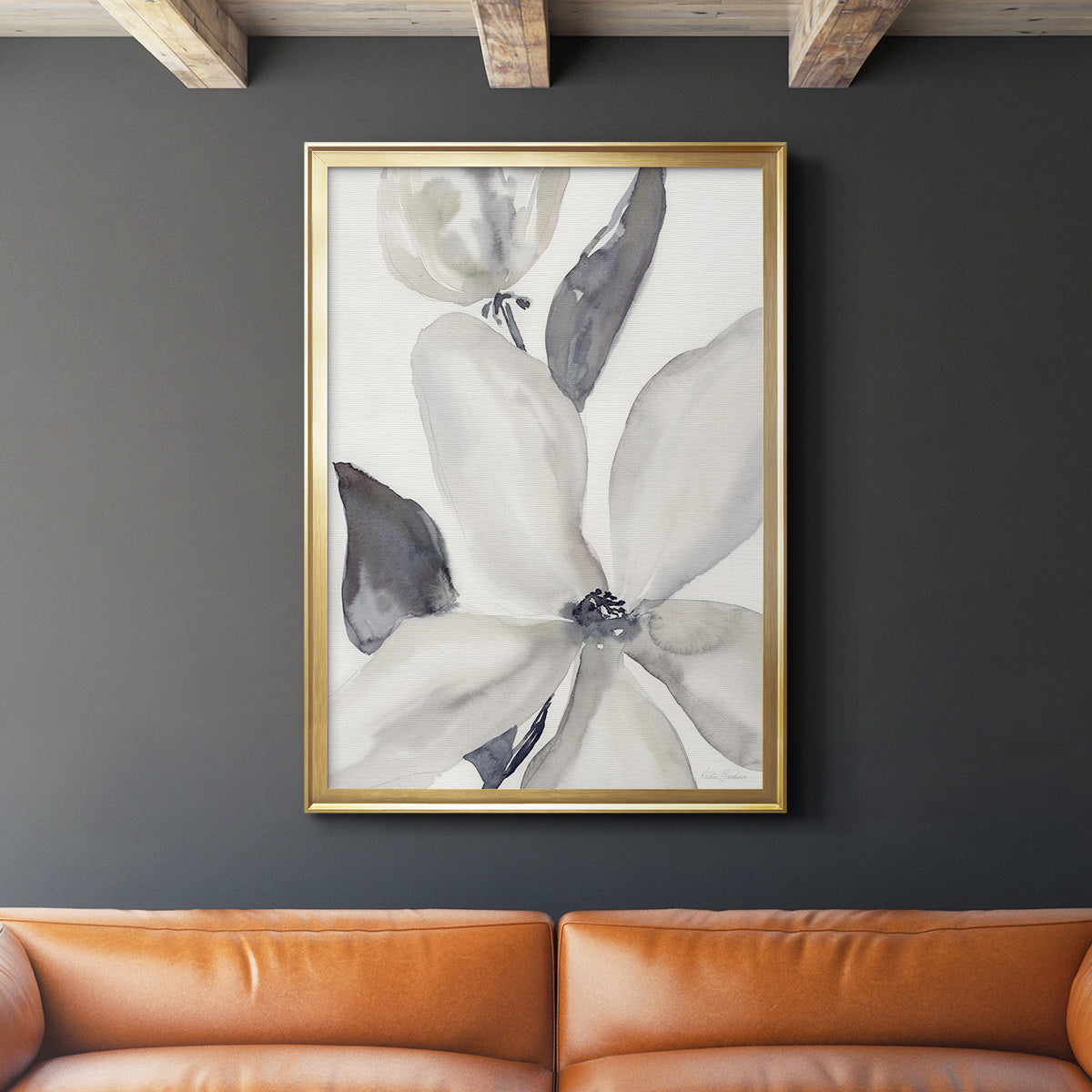 Daybreak Bloom II - Modern Framed Canvas Print