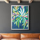 Blue Tropics IV - Modern Framed Canvas Print