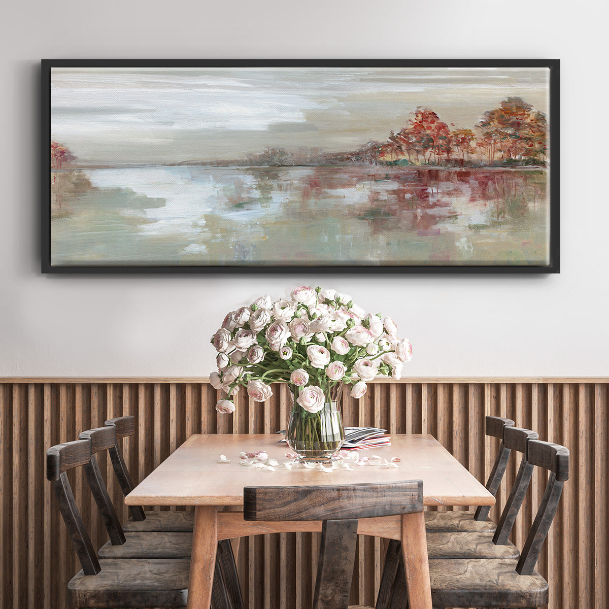 Scenic Sunrise - Floater Framed Canvas Print