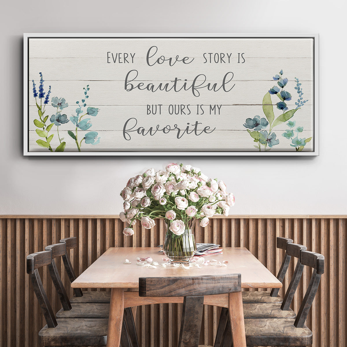 Love Story - Floater Framed Canvas Print