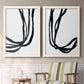 Onyx Ribbon I - Premium Framed Canvas 2 Piece Set - Ready to Hang