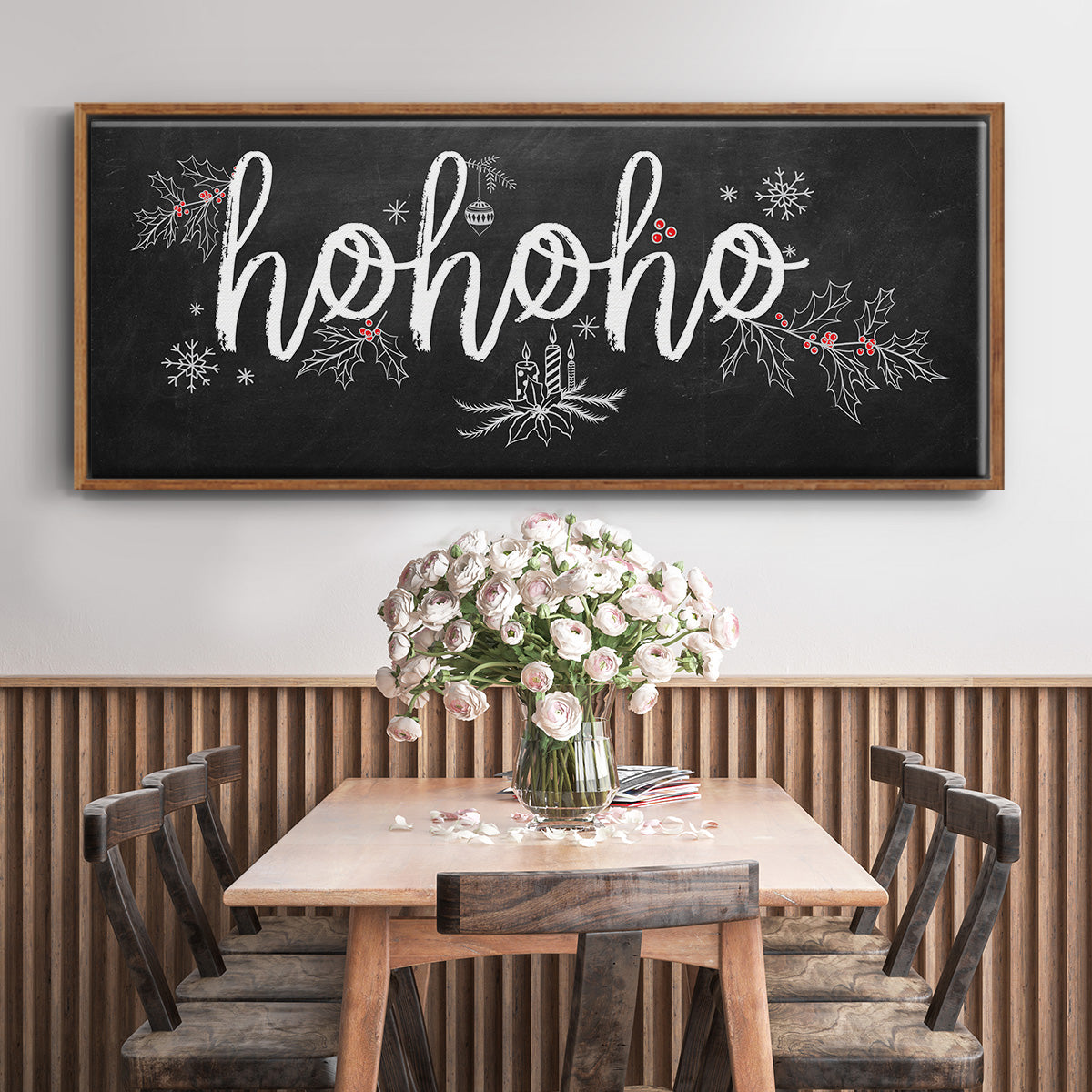 Ho Ho Ho - Floater Framed Canvas Print