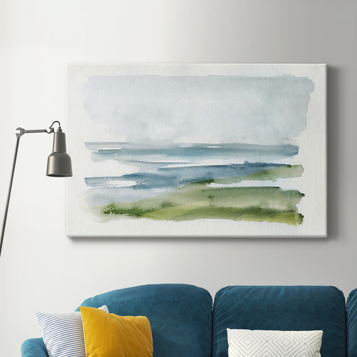 Coastline Splash I Premium Gallery Wrapped Canvas - Ready to Hang