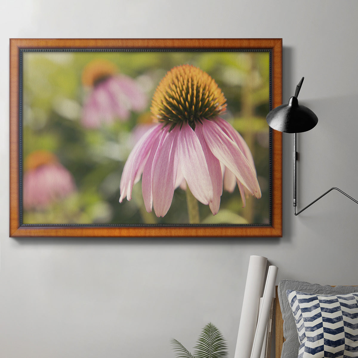 Echinacea Study I Premium Framed Canvas- Ready to Hang