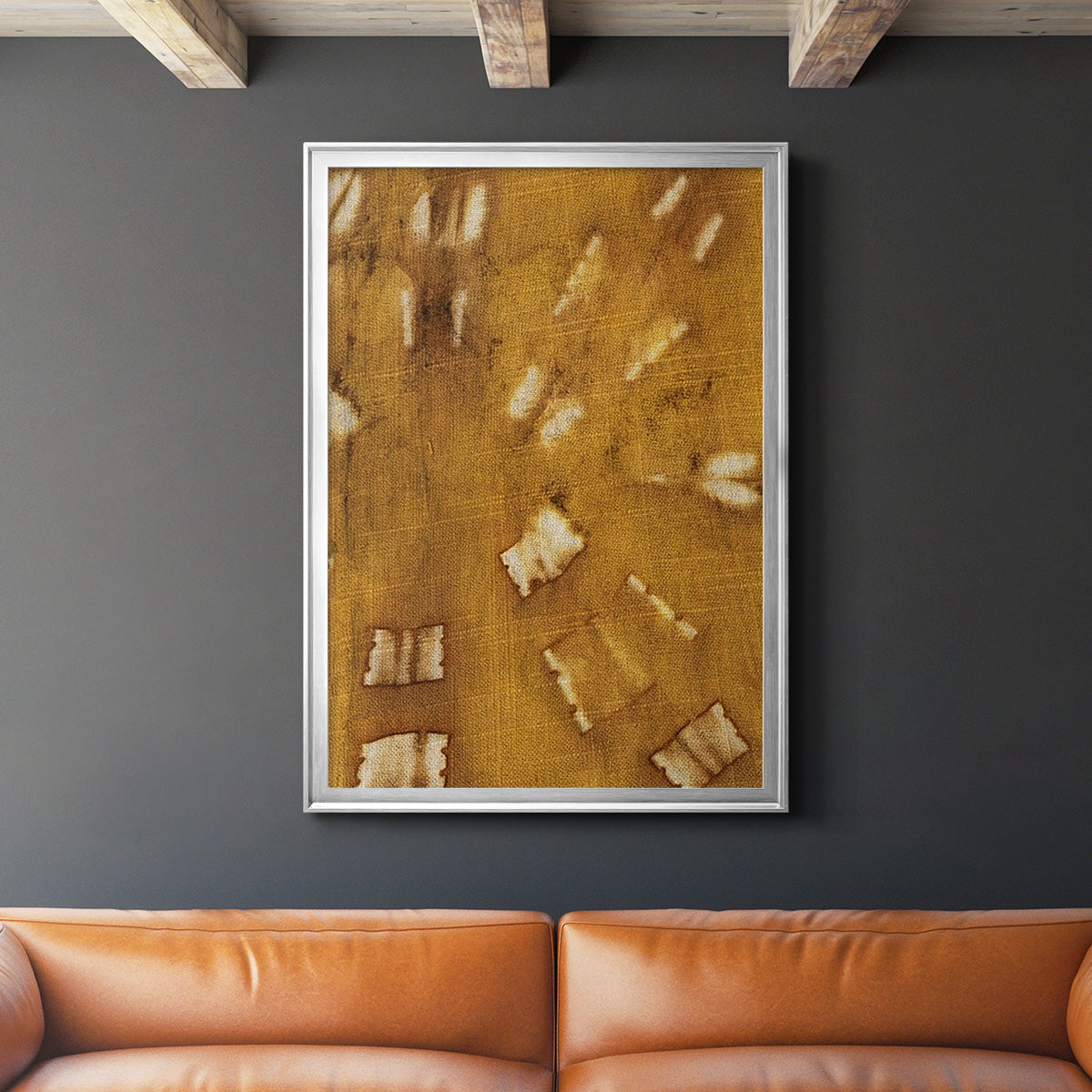 Turmeric Sunrise III - Modern Framed Canvas Print