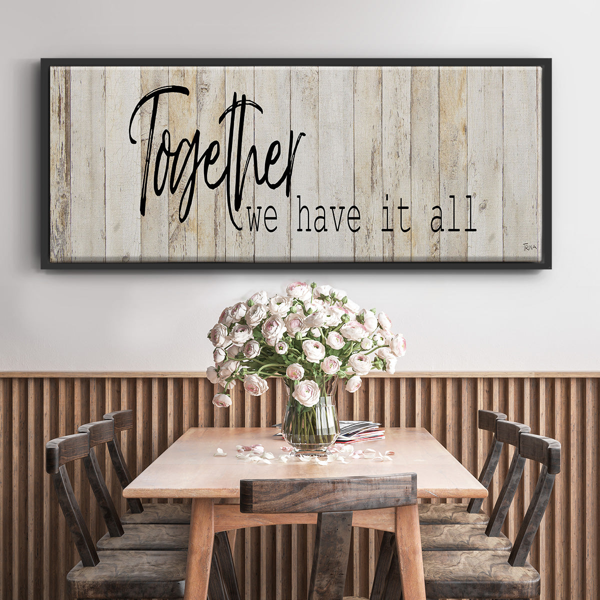 Together We Have - Floater Framed Canvas Print