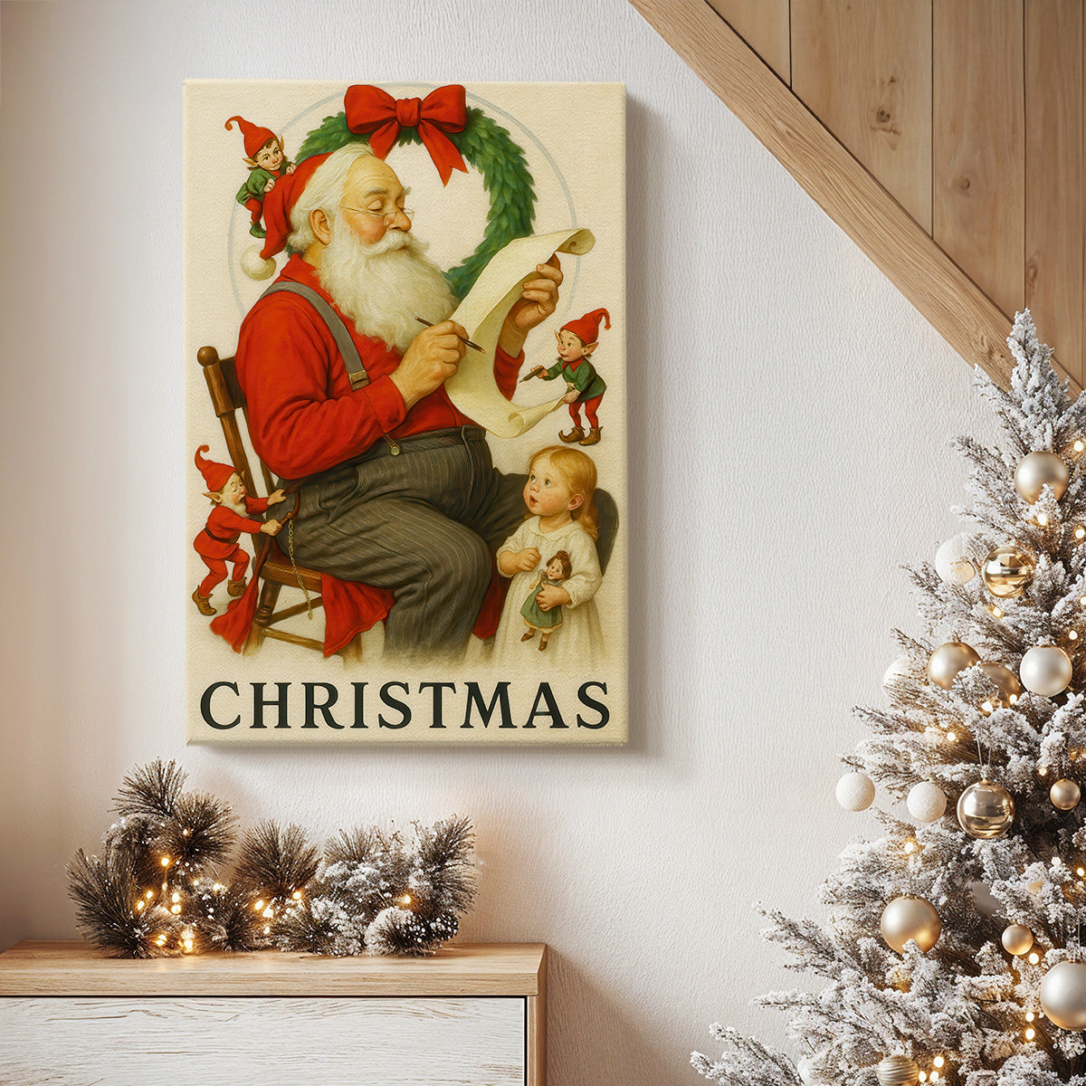 Gilded Carol - Canvas Art Print