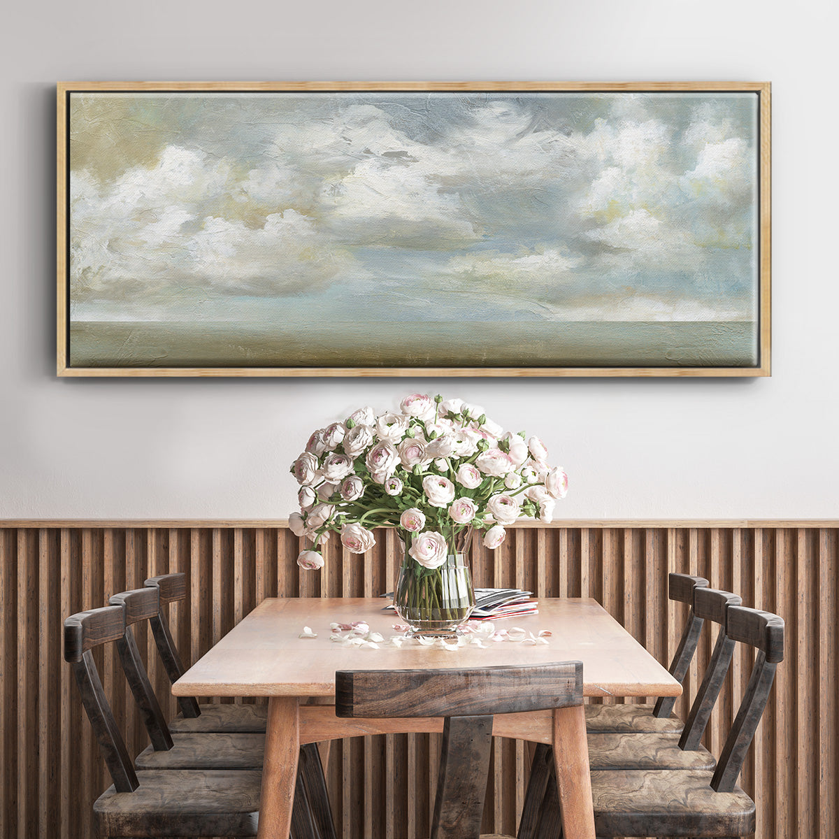 Cloudscape Vista III - Floater Framed Canvas Print
