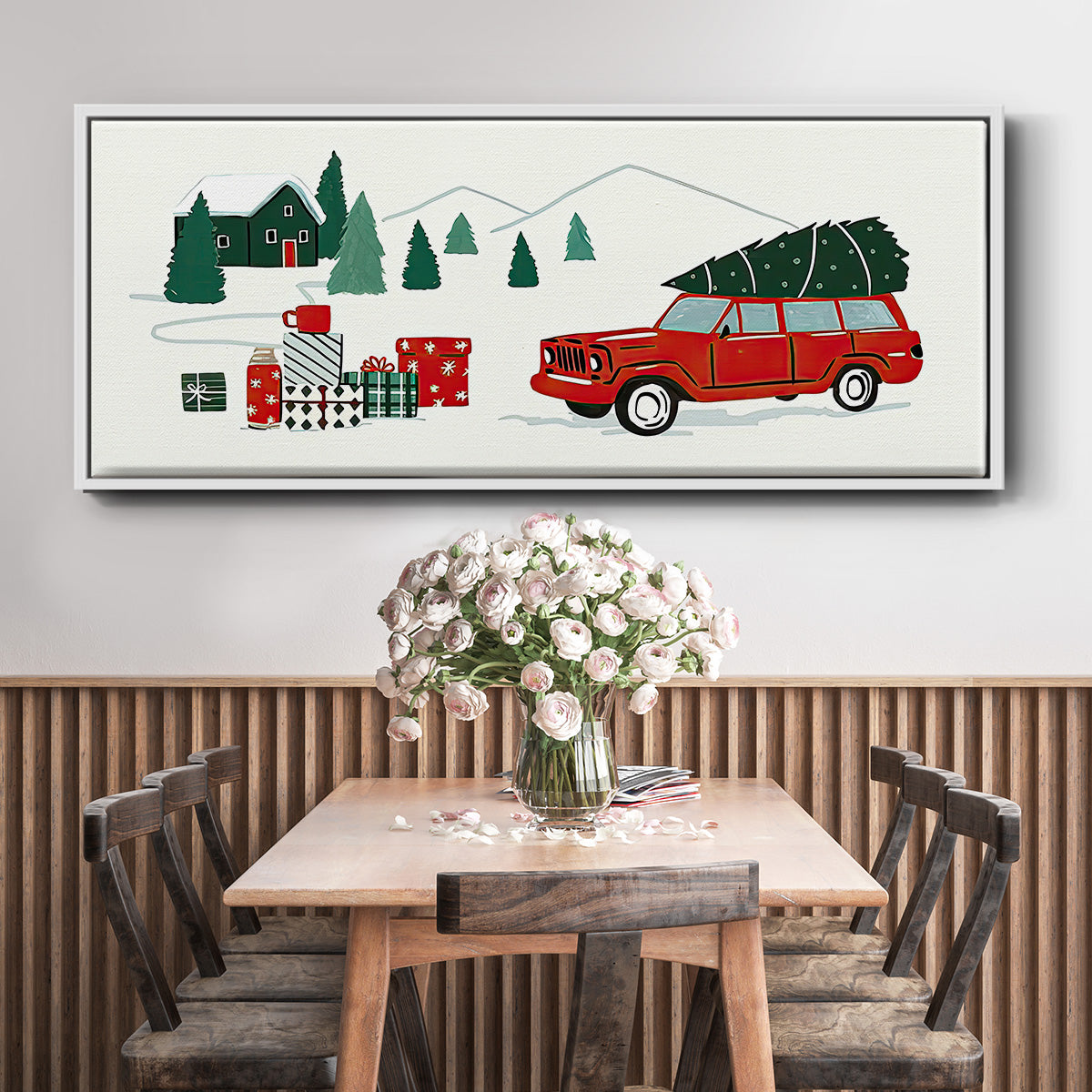 Going to Grandmas Collection D - Floater Framed Canvas Print