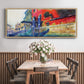 The Red House, 1908 - Floater Framed Canvas Print