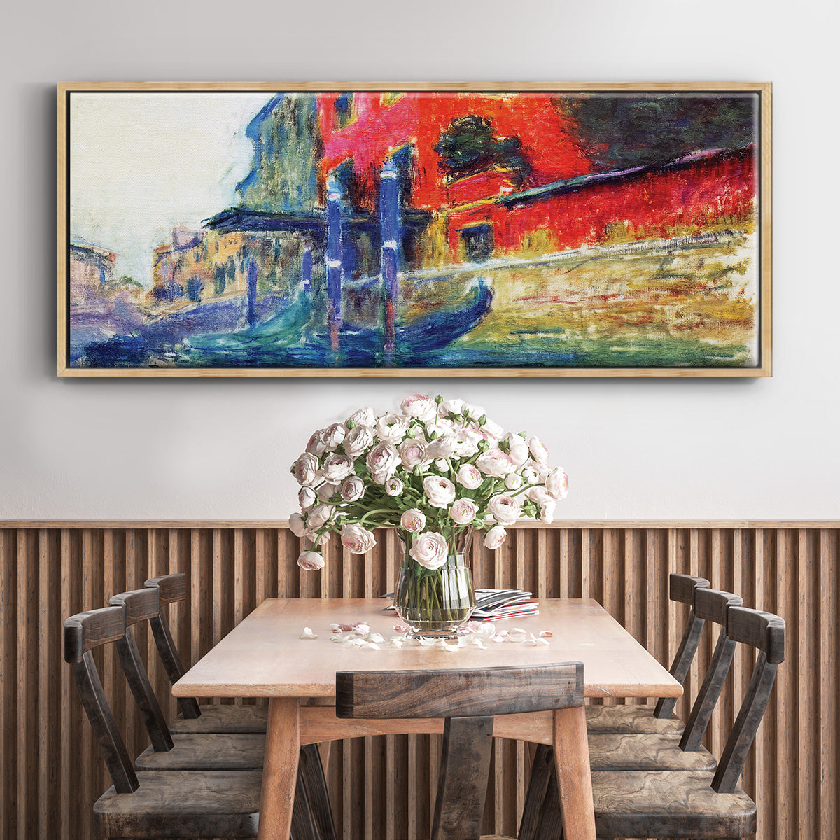 The Red House, 1908 - Floater Framed Canvas Print