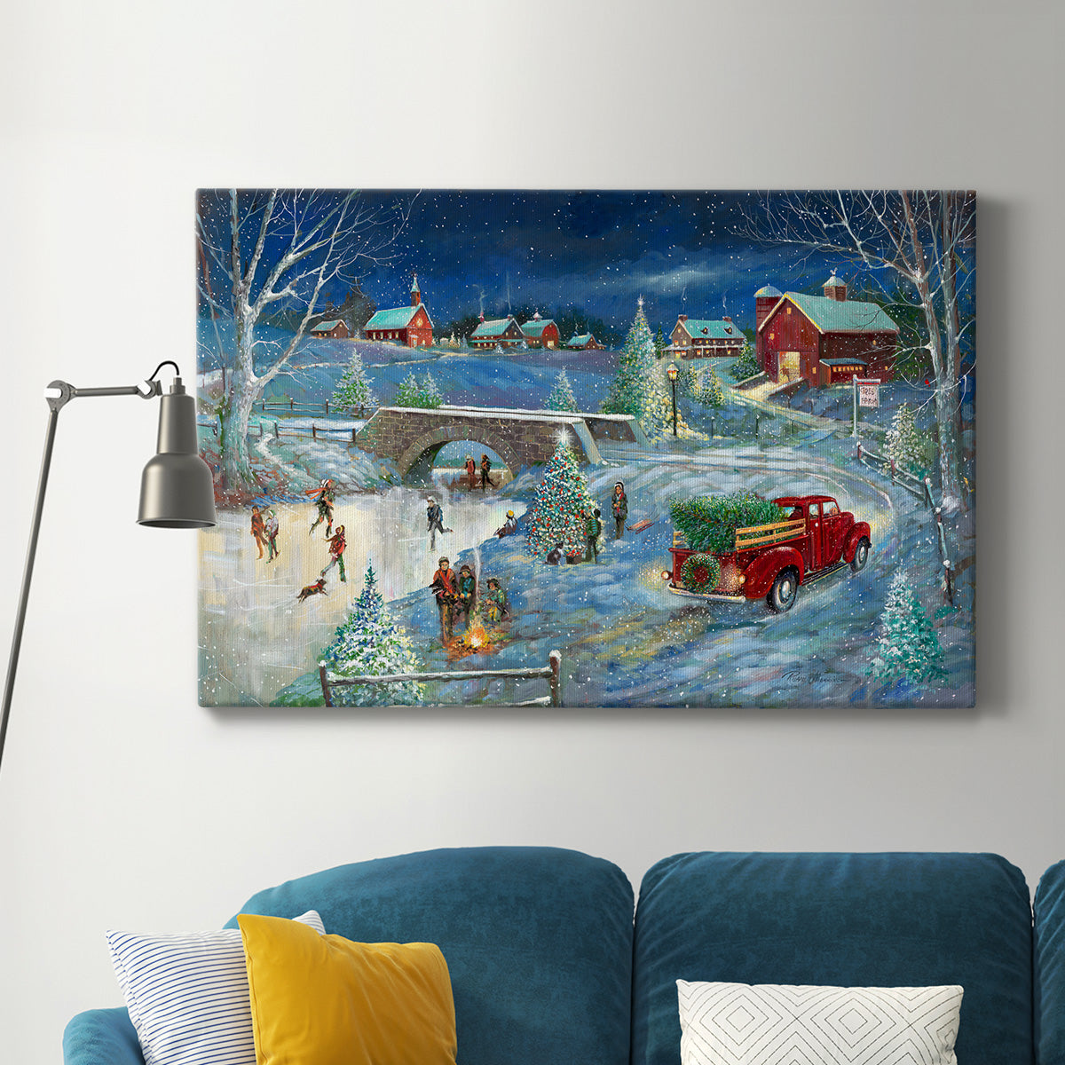 Warm Holiday Memories Premium Gallery Wrapped Canvas - Ready to Hang