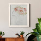 Fashion Floral Silhouette II - Barnwood Framed Canvas Print
