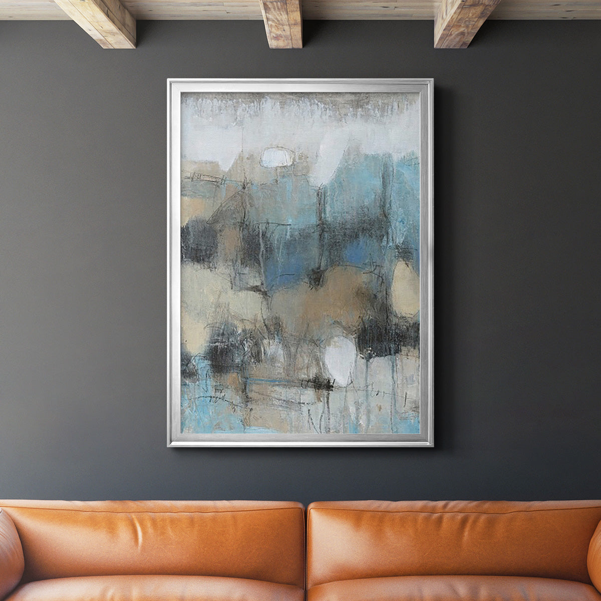 In the Moment II - Modern Framed Canvas Print