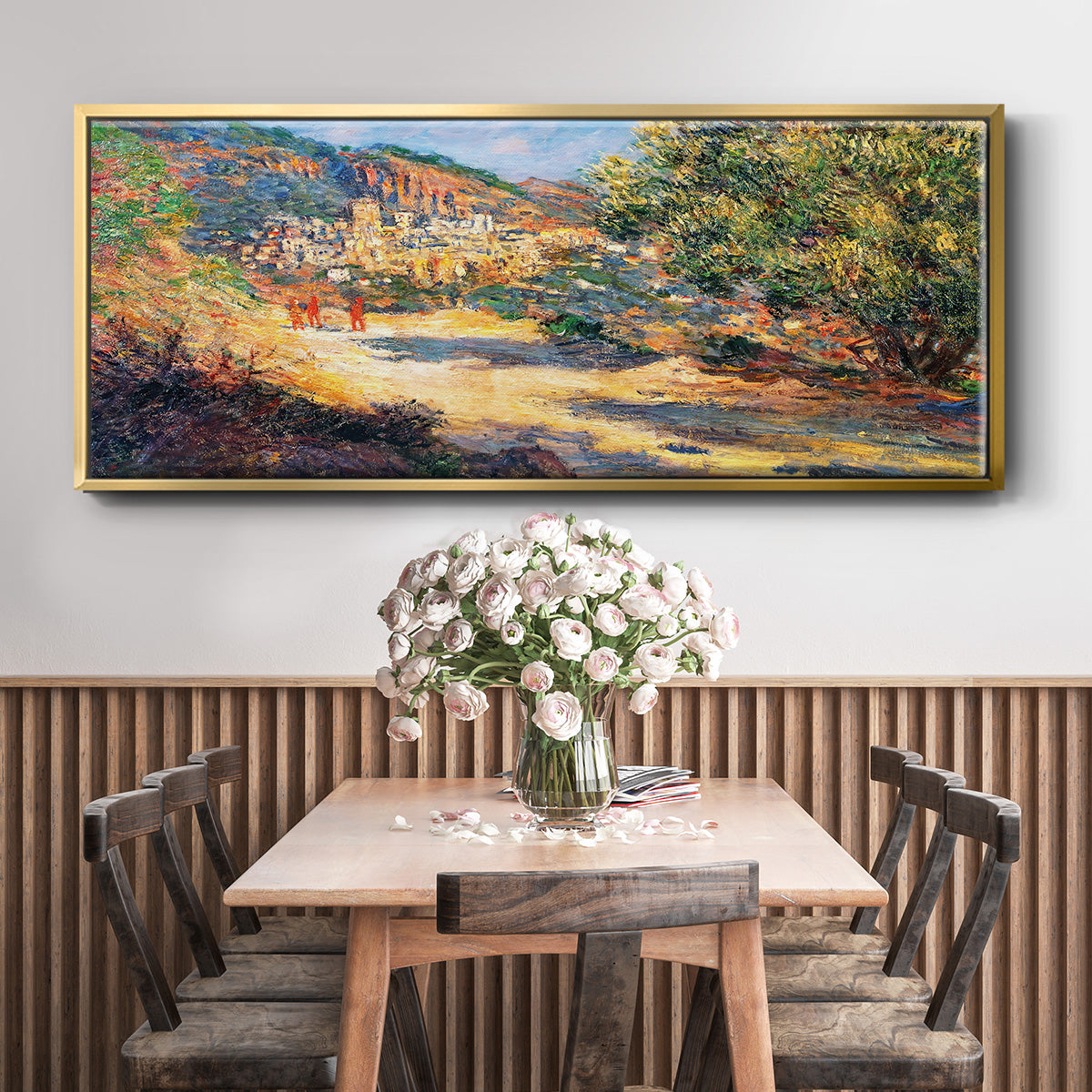 The Road to Monte Carlo, 1883 - Floater Framed Canvas Print