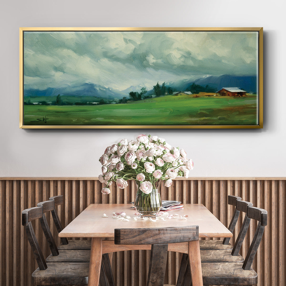 Wallowa Valley - Floater Framed Canvas Print