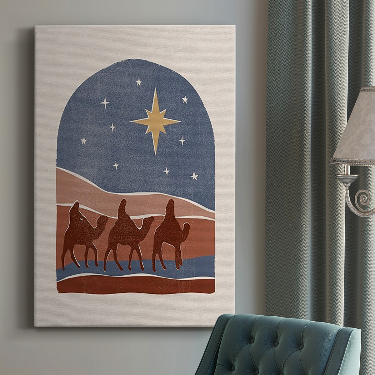 Boho Nativity II Premium Gallery Wrapped Canvas - Ready to Hang