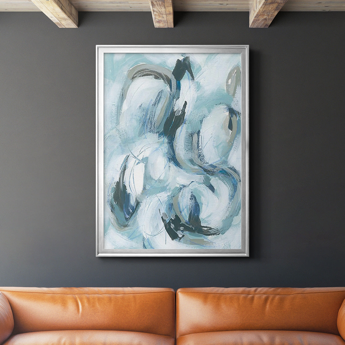 Fluid Receptor II - Modern Framed Canvas Print