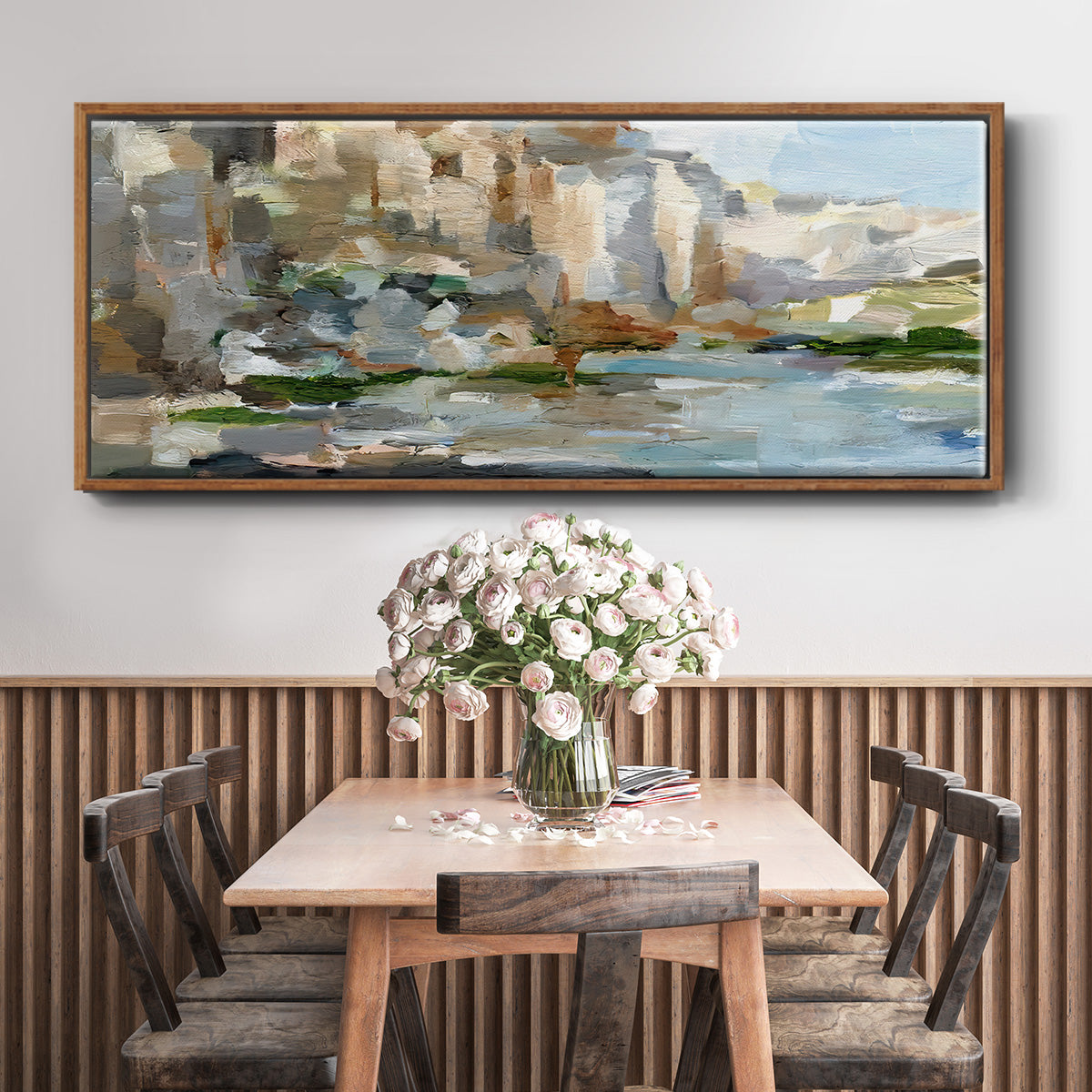 Western Cliffs I - Floater Framed Canvas Print