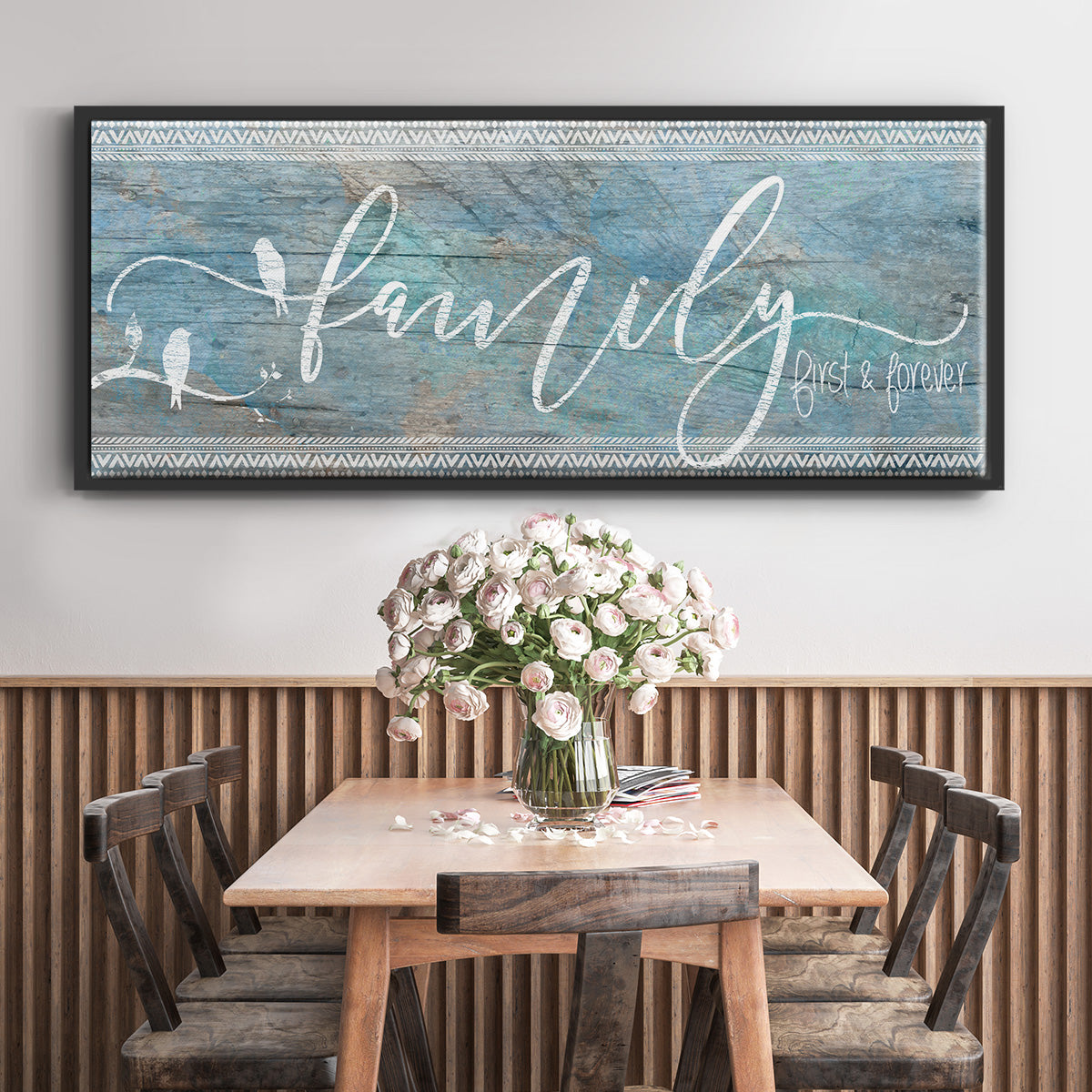 Family First - Floater Framed Canvas Print