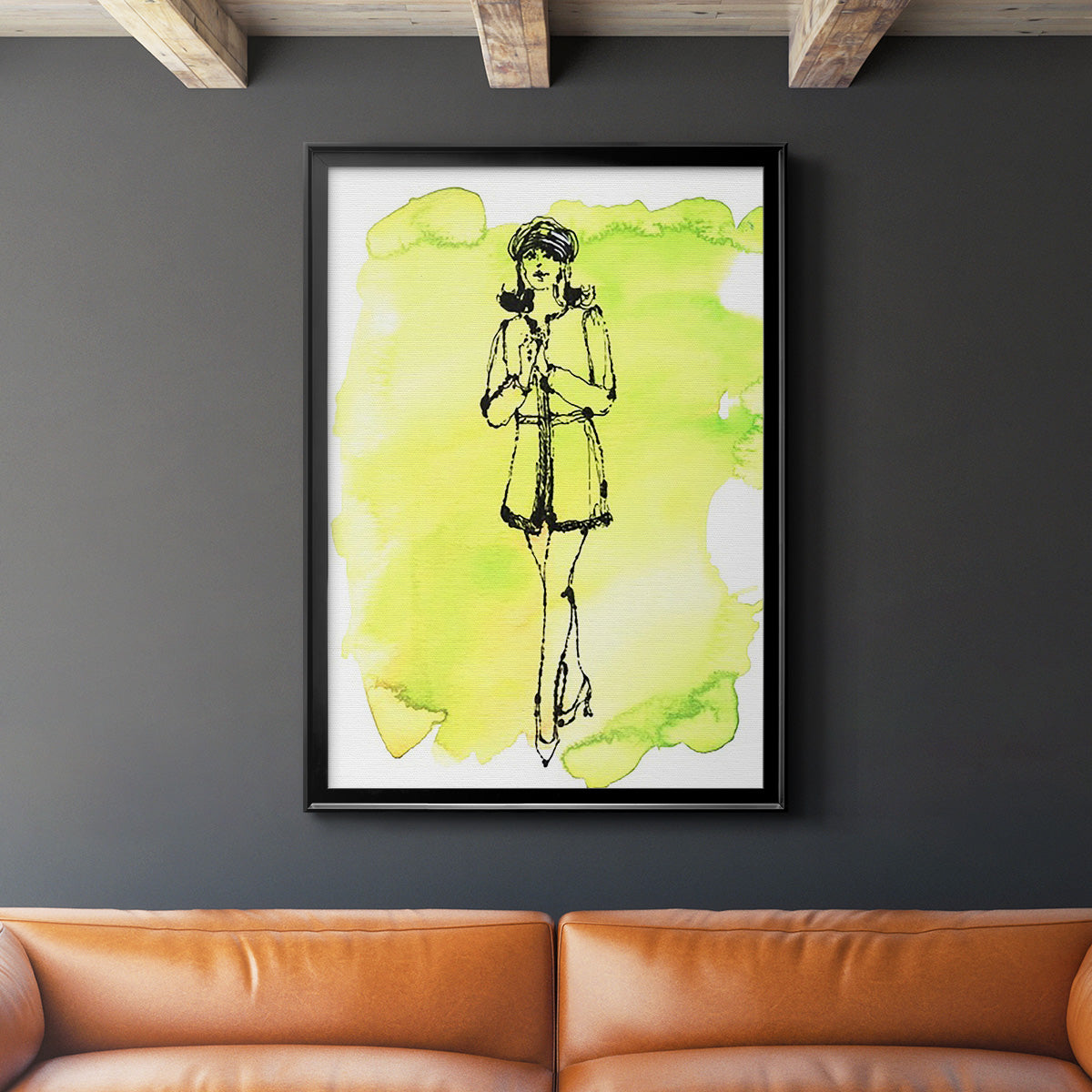 60's Fab I - Modern Framed Canvas Print