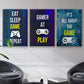 Gamer at Play IV - Floater Framed Canvas Set