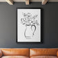 Sketchy Bouquet II - Modern Framed Canvas Print