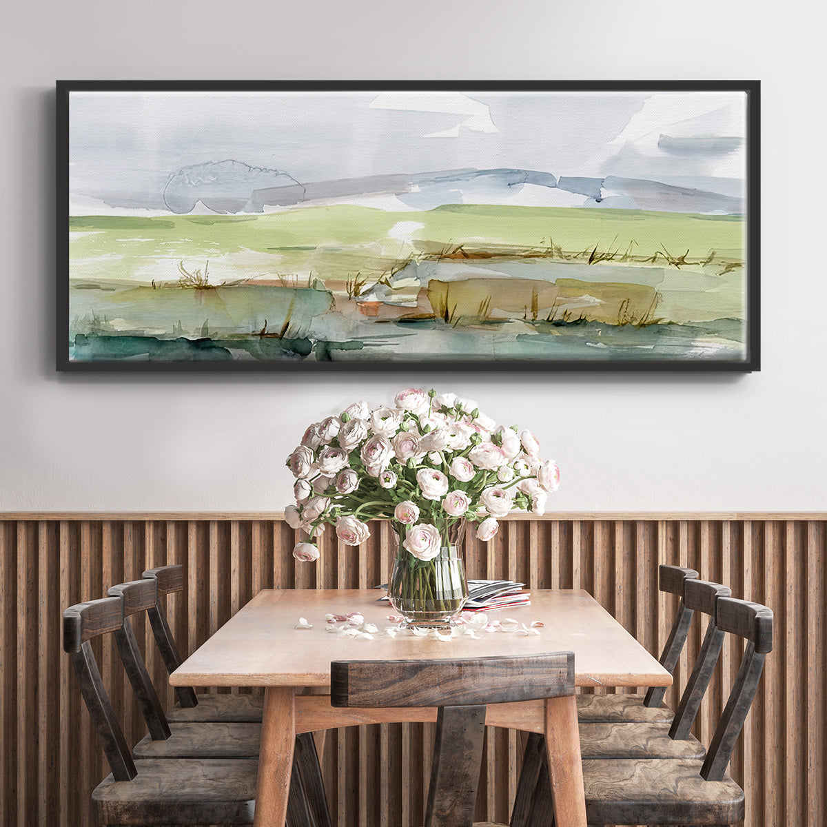 Pastel Inlet I - Floater Framed Canvas Print