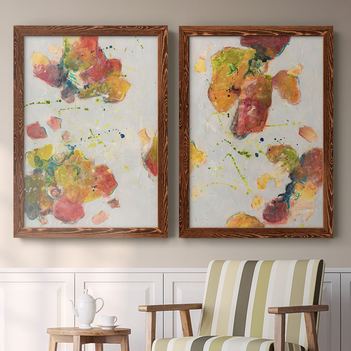 Attracting Love I - Premium Framed Canvas 2 Piece Set - Ready to Hang