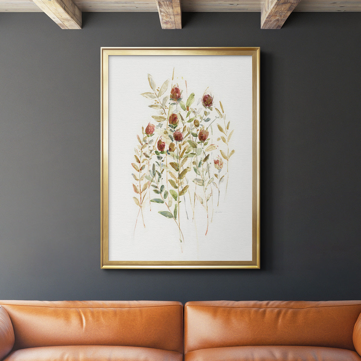 Wildflower Breeze II - Modern Framed Canvas Print