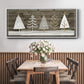 Wooded White Christmas Collection D - Floater Framed Canvas Print