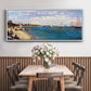 Regatta at Sainte Adresse - Floater Framed Canvas Print