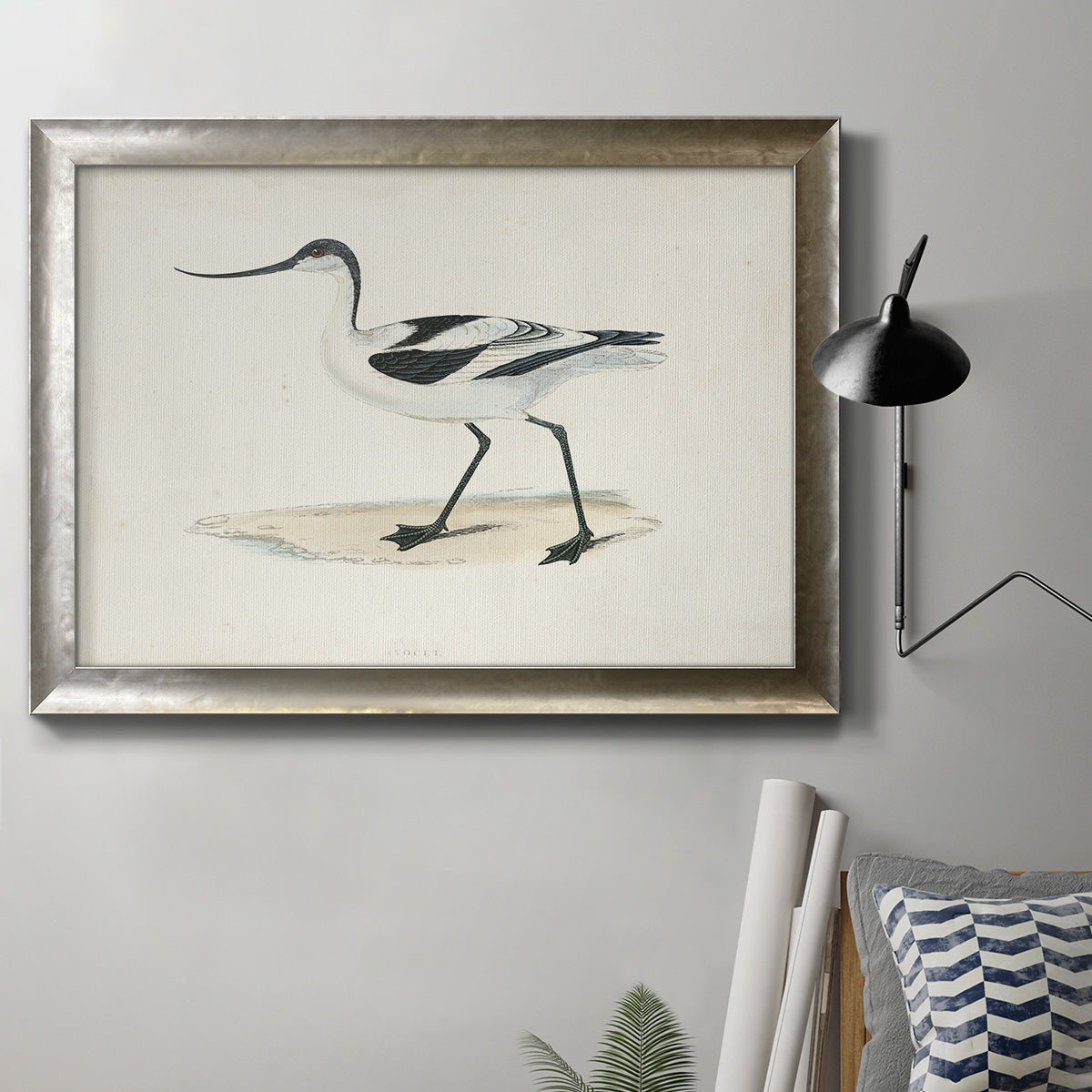 Morris Sandpipers IV Premium Framed Canvas- Ready to Hang